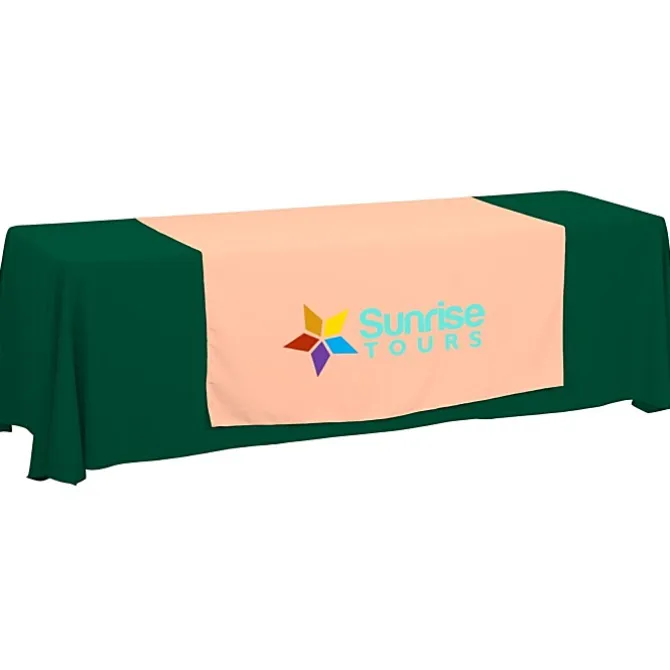 Serged 8-foot Closed-Back Table Throw and Runner Kit