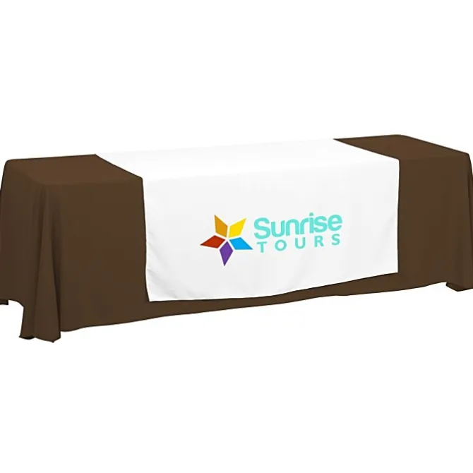 Serged 8-foot Closed-Back Table Throw and Runner Kit
