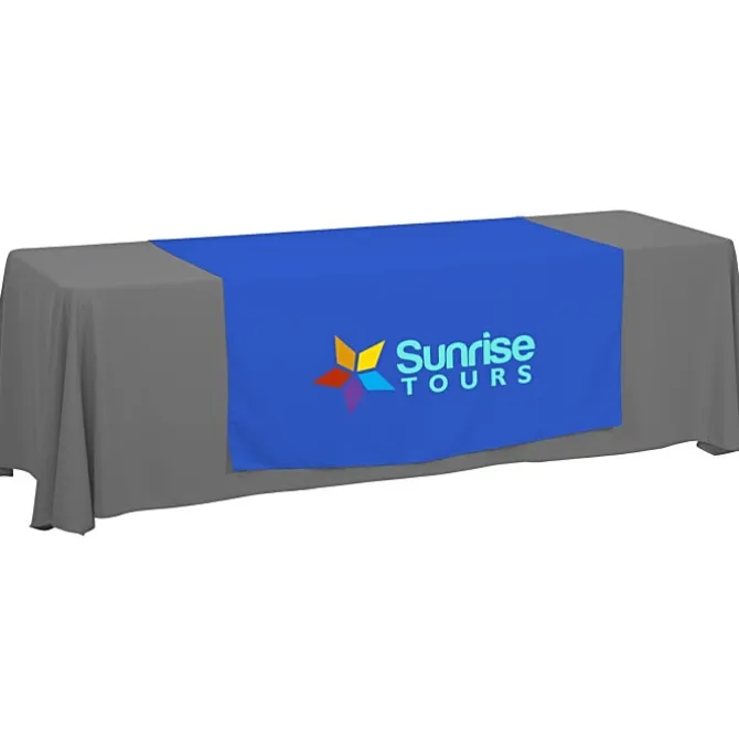 Serged 8-foot Closed-Back Table Throw and Runner Kit