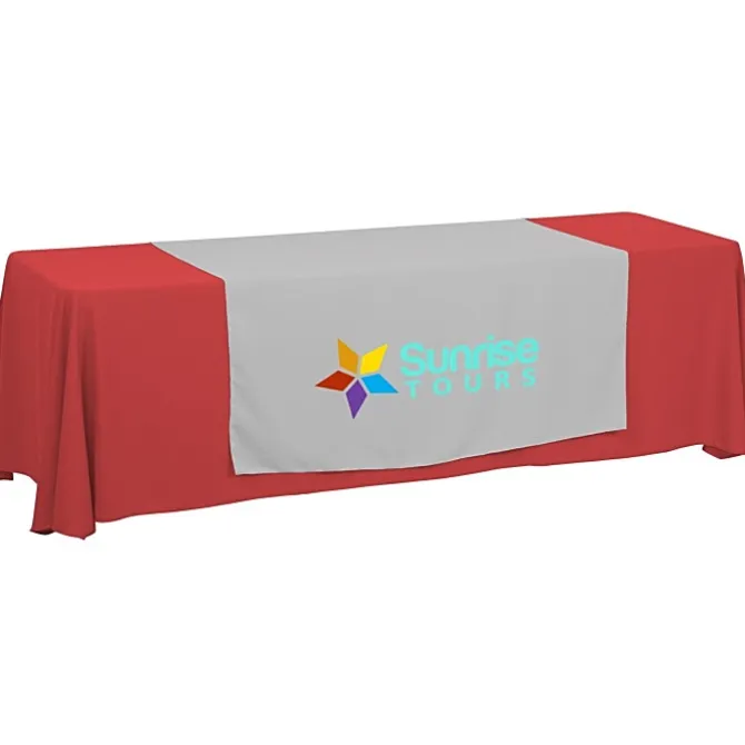 Serged 8-foot Closed-Back Table Throw and Runner Kit