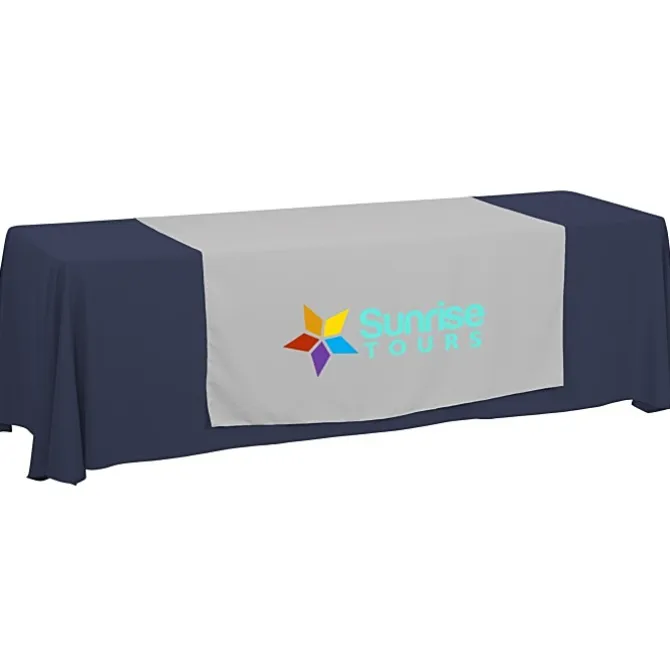 Serged 8-foot Closed-Back Table Throw and Runner Kit