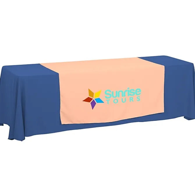 Serged 8-foot Closed-Back Table Throw and Runner Kit