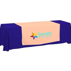 Serged 8-foot Closed-Back Table Throw and Runner Kit