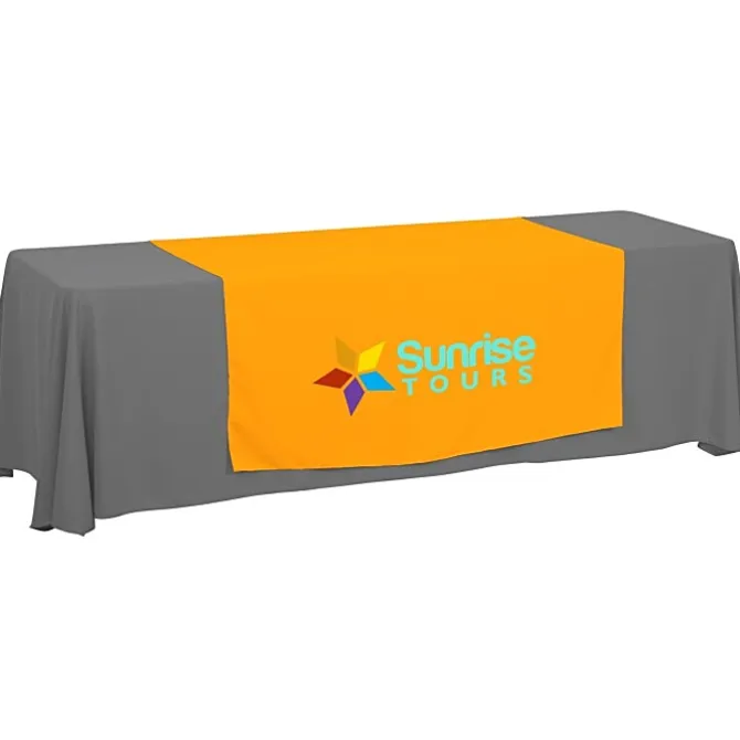 Serged 8-foot Closed-Back Table Throw and Runner Kit