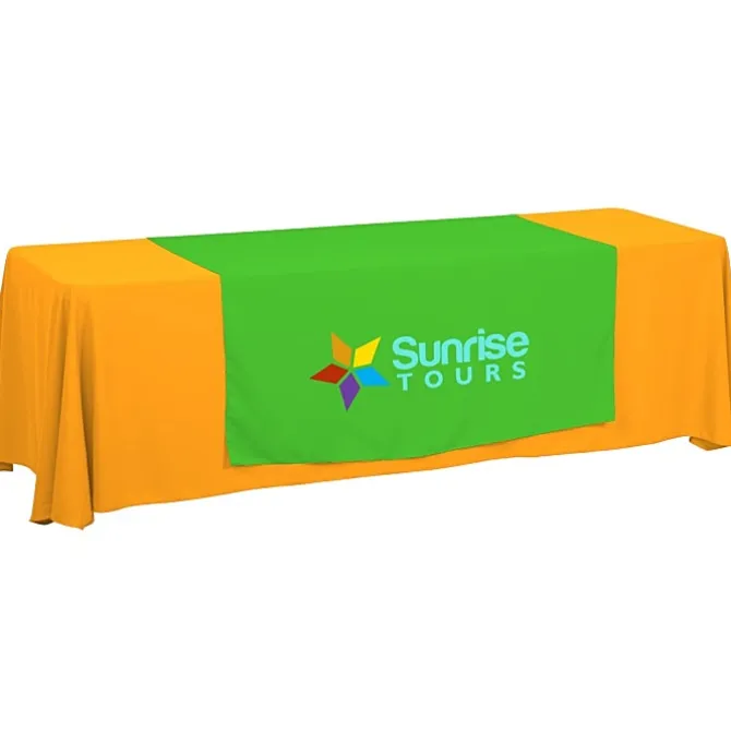 Serged 8-foot Closed-Back Table Throw and Runner Kit