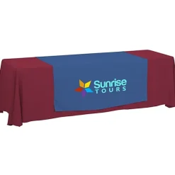 Serged 8-foot Closed-Back Table Throw and Runner Kit