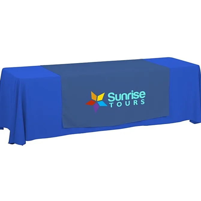 Serged 8-foot Closed-Back Table Throw and Runner Kit