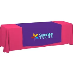 Serged 8-foot Closed-Back Table Throw and Runner Kit
