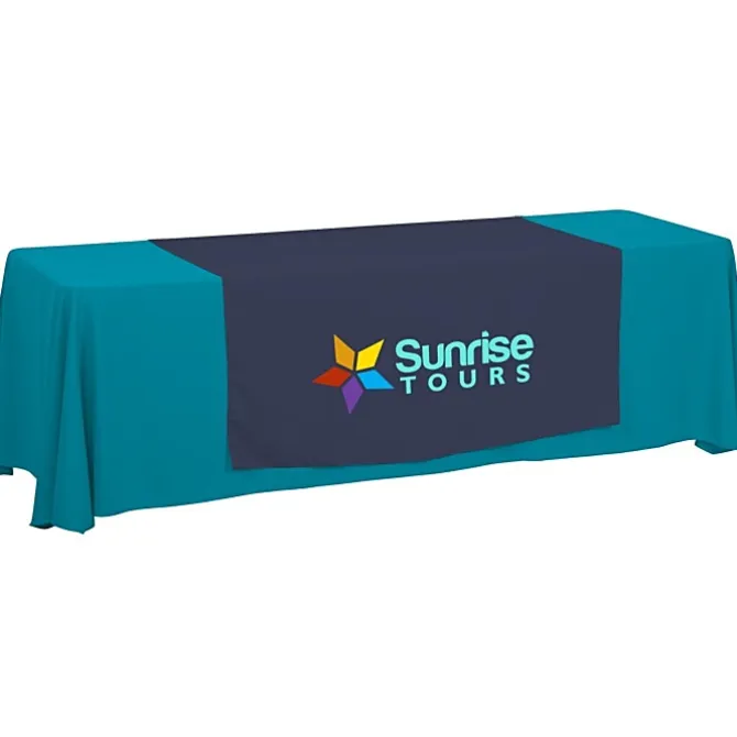Serged 8-foot Closed-Back Table Throw and Runner Kit