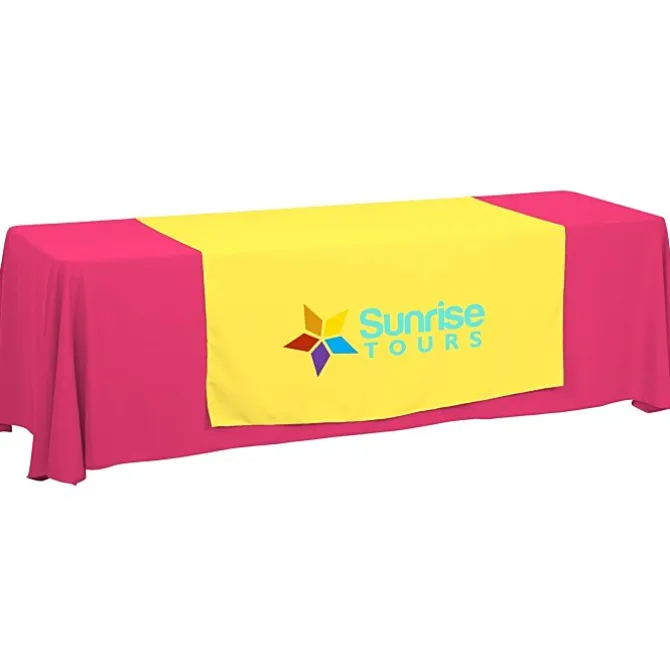 Serged 8-foot Closed-Back Table Throw and Runner Kit