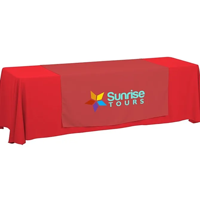 Serged 8-foot Closed-Back Table Throw and Runner Kit