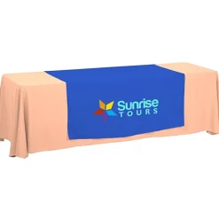 Serged 8-foot Closed-Back Table Throw and Runner Kit
