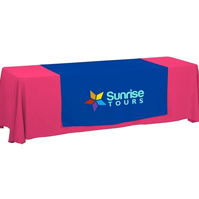 Serged 8-foot Closed-Back Table Throw and Runner Kit