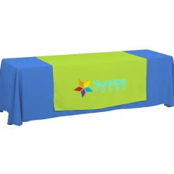 Serged 8-foot Closed-Back Table Throw and Runner Kit
