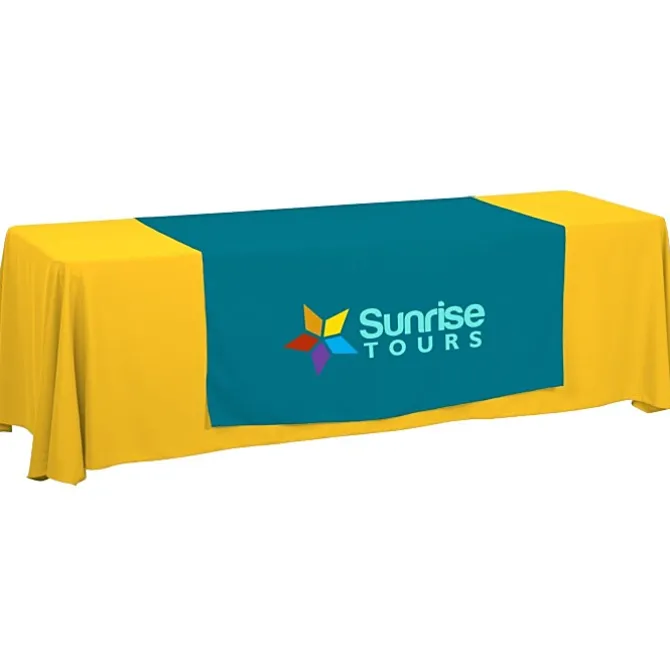 Serged 8-foot Closed-Back Table Throw and Runner Kit