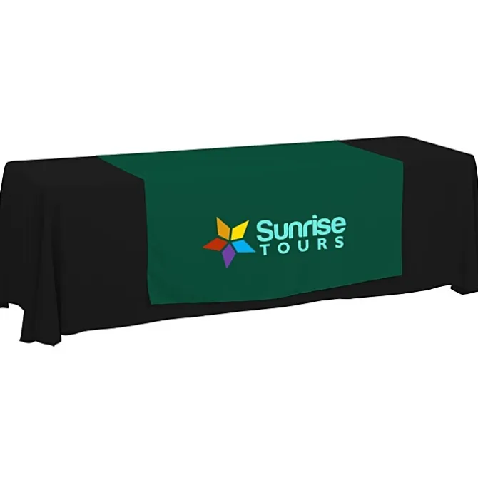 Serged 8-foot Closed-Back Table Throw and Runner Kit