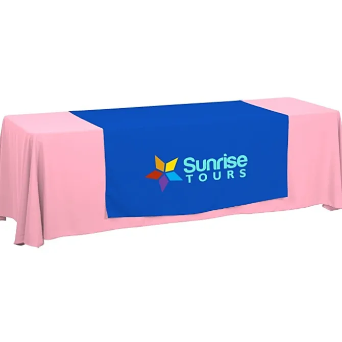 Serged 8-foot Closed-Back Table Throw and Runner Kit