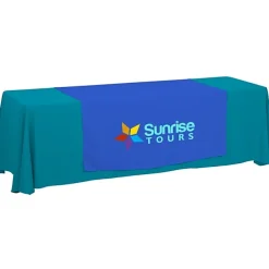 Serged 8-foot Closed-Back Table Throw and Runner Kit