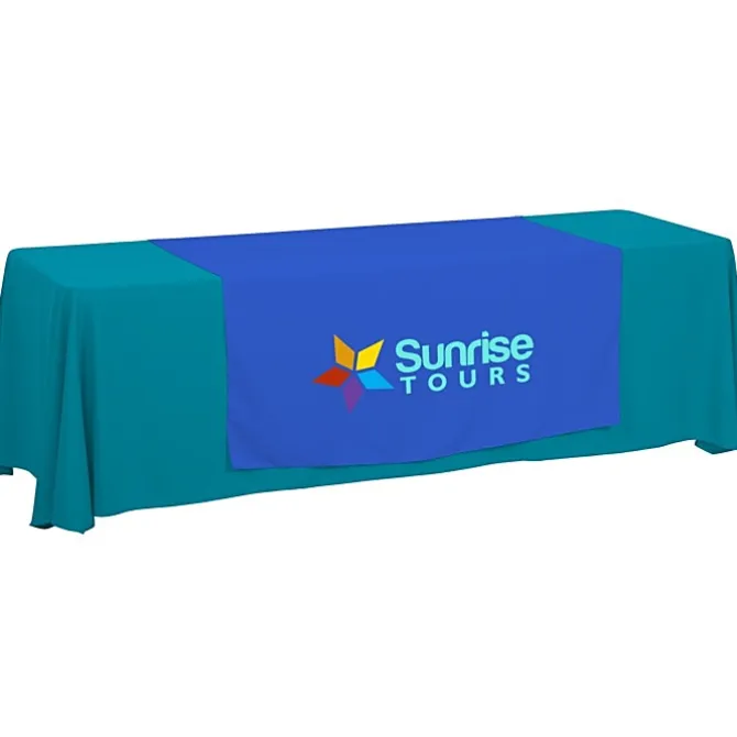 Serged 8-foot Closed-Back Table Throw and Runner Kit