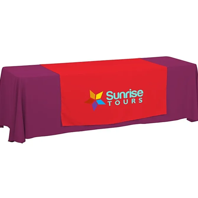 Serged 8-foot Closed-Back Table Throw and Runner Kit