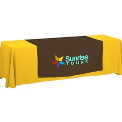 Serged 8-foot Closed-Back Table Throw and Runner Kit