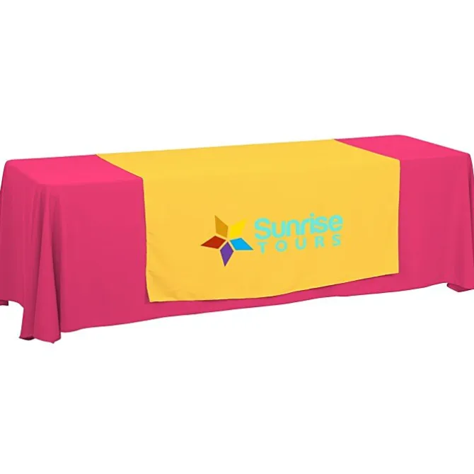 Serged 8-foot Closed-Back Table Throw and Runner Kit