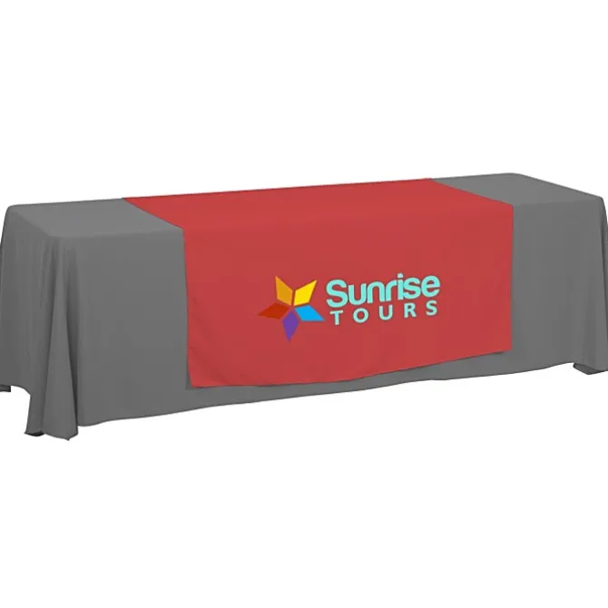 Serged 8-foot Closed-Back Table Throw and Runner Kit