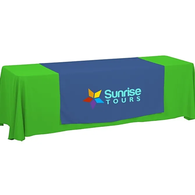 Serged 8-foot Closed-Back Table Throw and Runner Kit