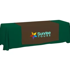 Serged 8-foot Closed-Back Table Throw and Runner Kit