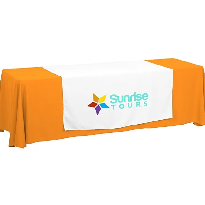 Serged 8-foot Closed-Back Table Throw and Runner Kit