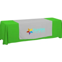 Serged 8-foot Closed-Back Table Throw and Runner Kit