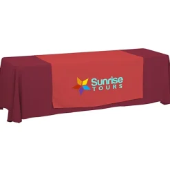 Serged 8-foot Closed-Back Table Throw and Runner Kit