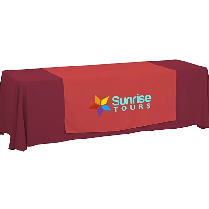 Serged 8-foot Closed-Back Table Throw and Runner Kit