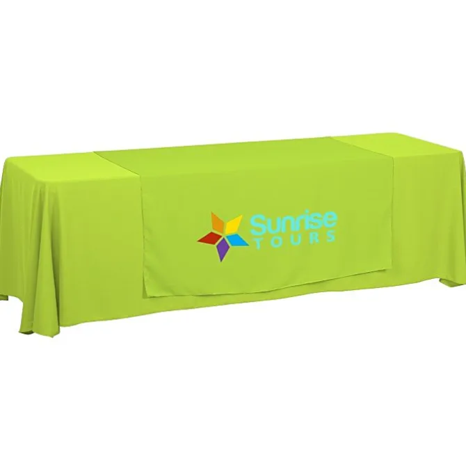 Serged 8-foot Closed-Back Table Throw and Runner Kit