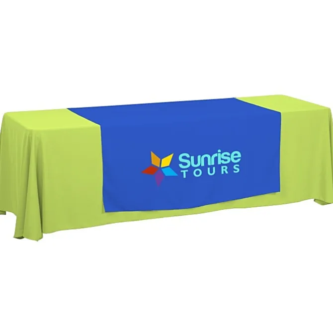 Serged 8-foot Closed-Back Table Throw and Runner Kit