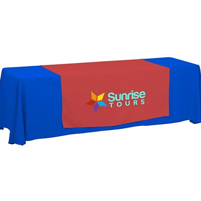 Serged 8-foot Closed-Back Table Throw and Runner Kit
