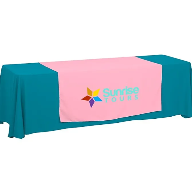 Serged 8-foot Closed-Back Table Throw and Runner Kit