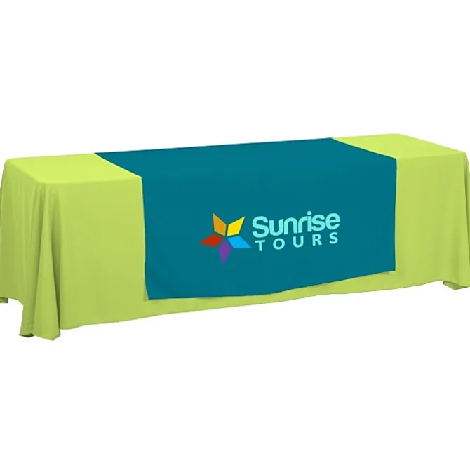Serged 8-foot Closed-Back Table Throw and Runner Kit