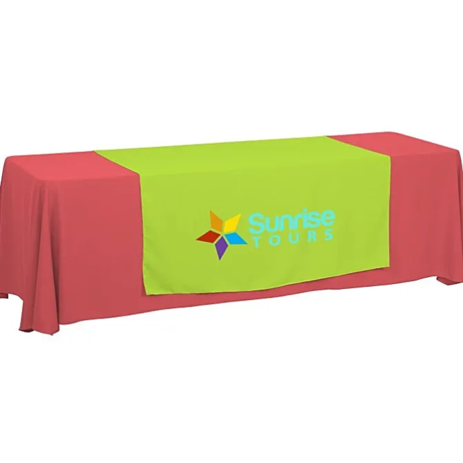 Serged 8-foot Closed-Back Table Throw and Runner Kit