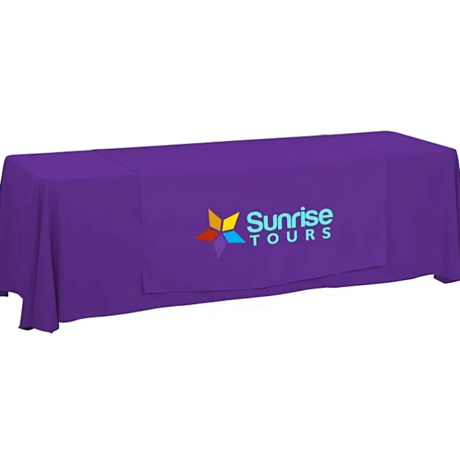 Serged 8-foot Closed-Back Table Throw and Runner Kit