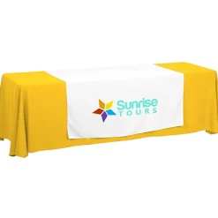 Serged 8-foot Closed-Back Table Throw and Runner Kit