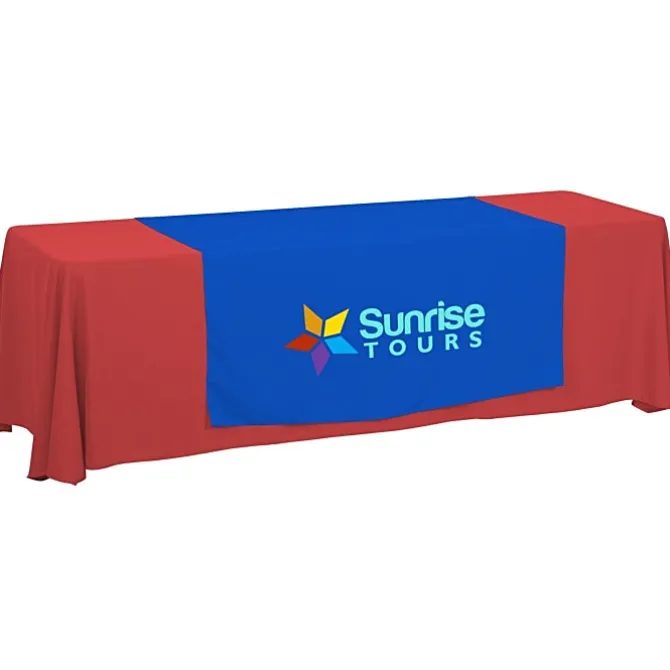 Serged 8-foot Closed-Back Table Throw and Runner Kit