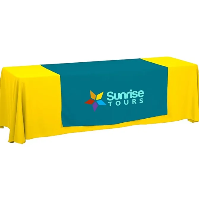 Serged 8-foot Closed-Back Table Throw and Runner Kit