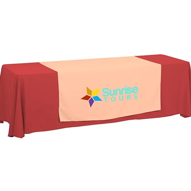 Serged 8-foot Closed-Back Table Throw and Runner Kit