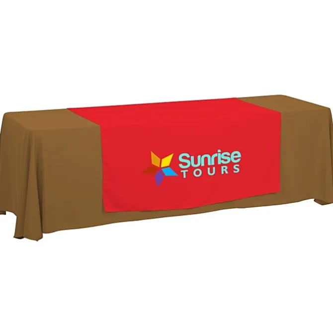 Serged 8-foot Closed-Back Table Throw and Runner Kit
