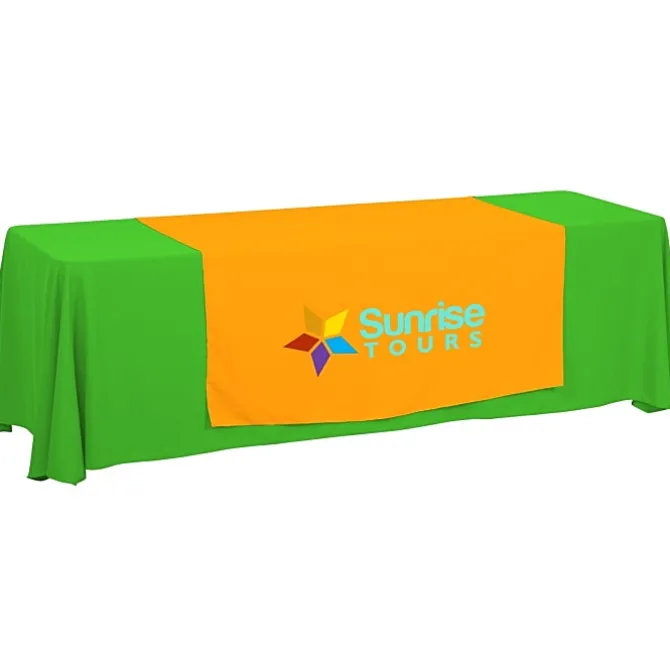 Serged 8-foot Closed-Back Table Throw and Runner Kit