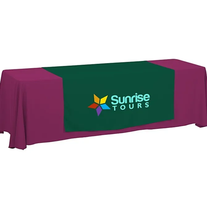Serged 8-foot Closed-Back Table Throw and Runner Kit