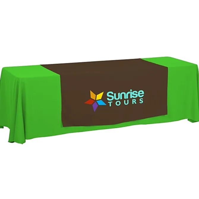 Serged 8-foot Closed-Back Table Throw and Runner Kit