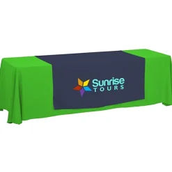 Serged 8-foot Closed-Back Table Throw and Runner Kit