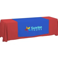 Serged 8-foot Closed-Back Table Throw and Runner Kit